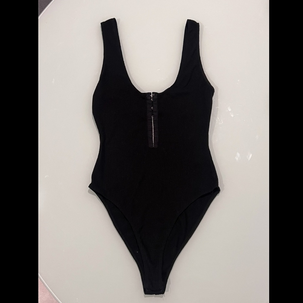 black bodysuit